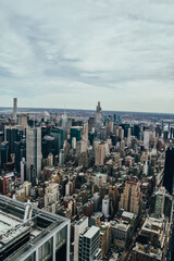 Foto de los rascacielos en Manhattan, Nueva York, Estados Unidos.