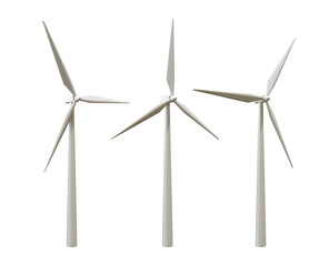 3d rendering wind turbine electrical energy wind kinetic perspective view © arda