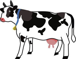 fertile dairy cow Eps Vector Design that is easy to edit again