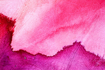Abstract Watercolor Pink Hand Painted Background - 581024343