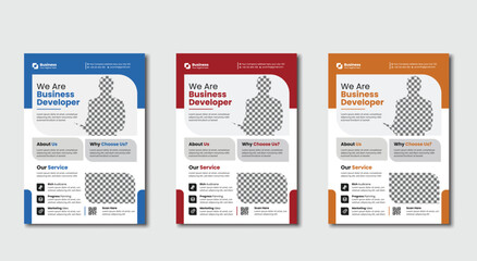 Business Flyer template design 