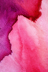 Abstract Watercolor Pink Hand Painted Background - 581025149