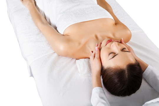 Beautiful Woman Getting Spa Massage