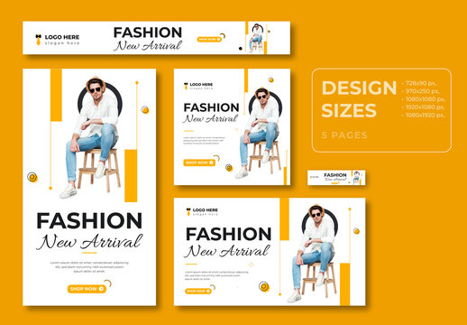 Fashion Web Banner Design Template
