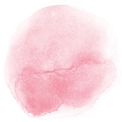 Red Abstract Watercolor Stain