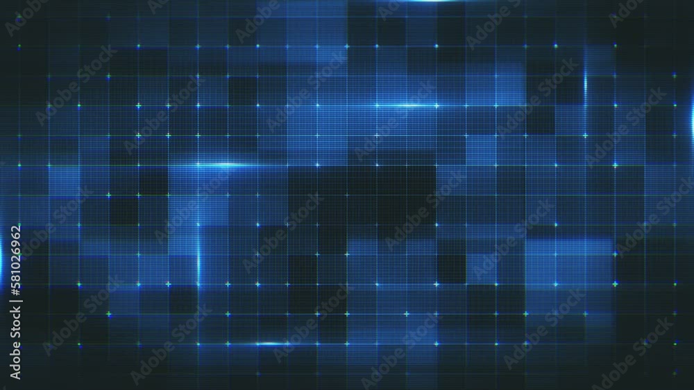 Poster abstract digital data technology grid/ 4k animation of an abstract background with digital data tech