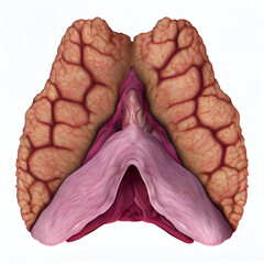 Ai generated human thymus gland anatomy.