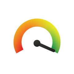 Round scale indicator. Measuring gauge with dial