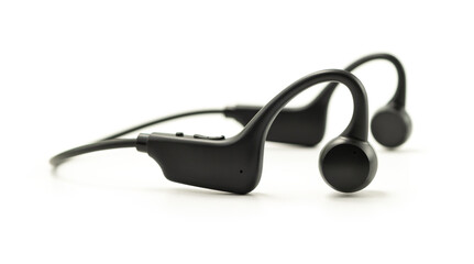Closeup shot of black Bone Conduction Headphones