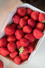 Fresh strawberry in the market