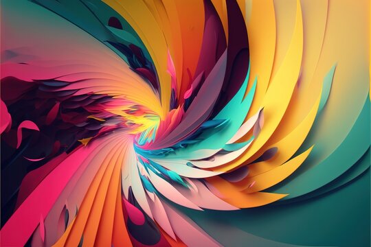 Colorful background. shape, space, canvas, painting, color riot, pattern, liquid, element, paint, fantasy, thinking, creative, wave, mood, curve, wallpaper, swirl, gradient. Creativity concept. AI