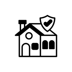Home Insurance icon in vector. Illustration