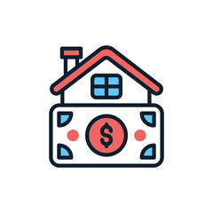Housing Payment icon in vector. Illustration