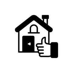 Real Estate Feedback icon in vector. Illustration