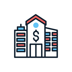 Real Estate Company icon in vector. Illustration