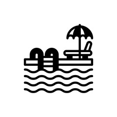 Swimming Pool icon in vector. Illustration