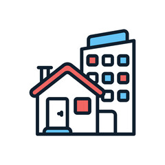 Real Estate icon in vector. Illustration