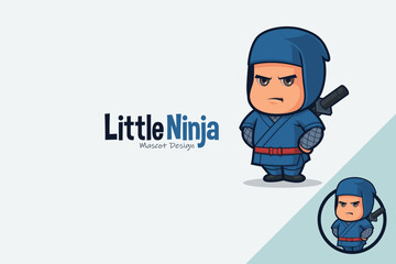 Cute Ninja Mascot Design