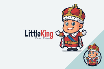 Cute King Mascot Design