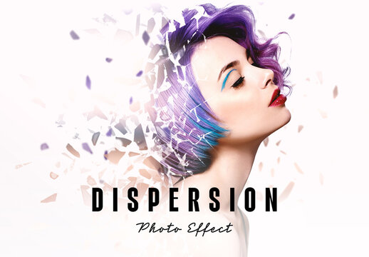 Glass Dispersion Photo Effect Mockup