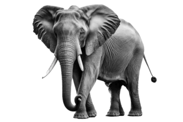 Foto op Canvas elephant isolated on white , ai generated © dasom