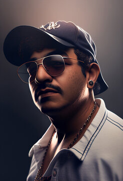portrait of a person with sunglasses , Generative AI