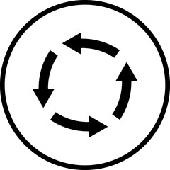 Vector Design Rotation Icon Style