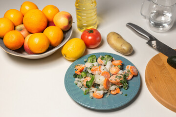 Vegetables and fruits on the table