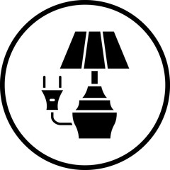 Vector Design Electric Lamp Icon Style