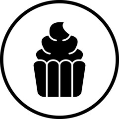 Vector Design Cupcake Icon Style