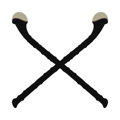 Crossed Shillelagh Sticks Irish Cudgel Icon