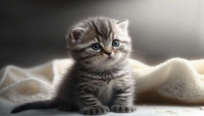 Obraz premium Adorable Cat Baby. AI generate