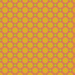 seamless retro pattern with flowers