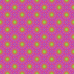 purple seamless pattern with geometric flowers