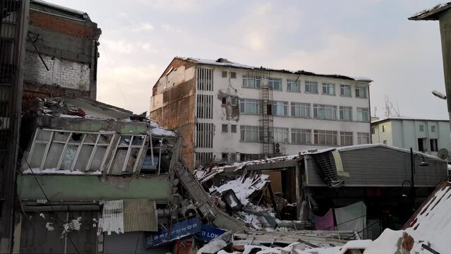 Massive devastation caused by the earthquake that struck Syria and Turkey, earthquake, kahramanmaras, gaziantep, adana, Hatay, adiyaman February 2023