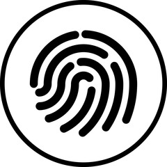 Vector Design Fingerprint Icon Style