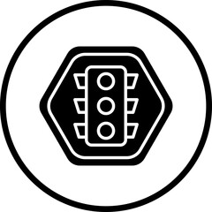 Fototapeta premium Vector Design Traffic Lights Icon Style