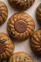 mini financiers tigrés bundt cakes kouglof pâte à tartiner chocolat noisette