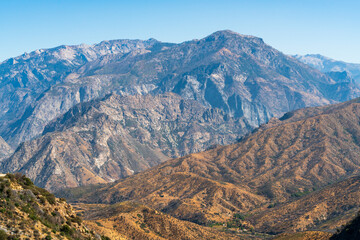 Fototapeta premium Rocky Mountains at Giant Sequoia National Monument