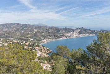 Fototapeta na wymiar Blick auf La Herradura, Andalusien, Spanien 