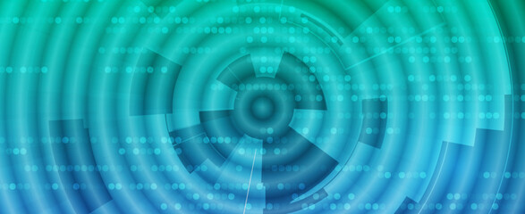 Quantum processing. Deep learning artificial intelligence. Future new technology  for business or science presentation