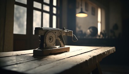 old tool in a workshop