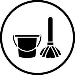 Vector Design Mop Icon Style