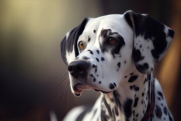 portrait of dalmatian dog