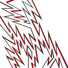 Fototapeta premium Abstract background with jagged spike pattern and with some copy space area