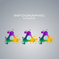 Fototapeta premium Collection of vector circle chart infographic templates for presentations, advertising, layouts, annual reports. 6 options, steps, parts.