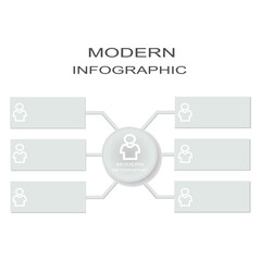 Vector infographic template with 3D paper label, integrated circles. Business concept with  options. For content, diagram, flowchart, steps, parts, timeline infographics, workflow, chart.