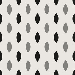Essential monochrome seamless vector pattern. Neutral geometry multi-use repeating pattern tile for packaging and backgrounds.	