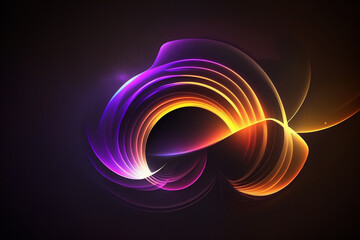 Abstract colorful wavy background.Generative ai.