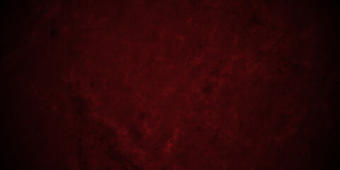 Dark red grunge textured concrete backdrop background. Panorama dark red black slate background or texture. Vector red grunge concrete texture. Stone wall background.